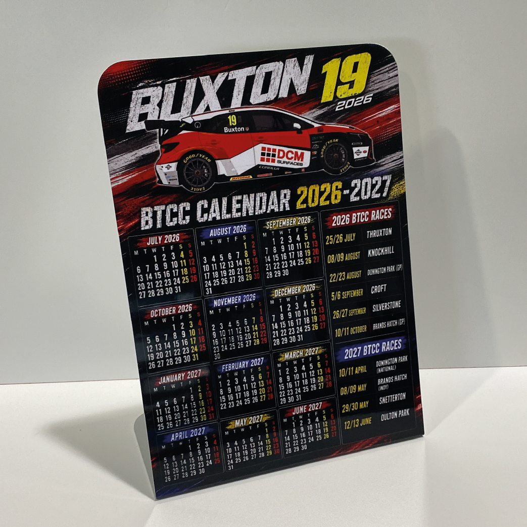 Max Buxton #19 - Speedworks Corolla Racing - Toyota Corolla GR Sport - 2026 - Metal Calendar