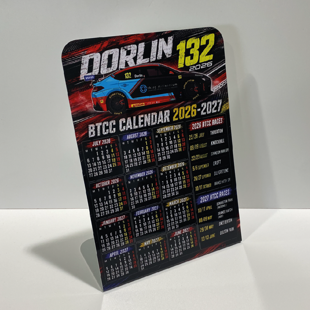 James Dorlin #132 - Restart Racing - Hyundai i30N - 2026 - Metal Calendar