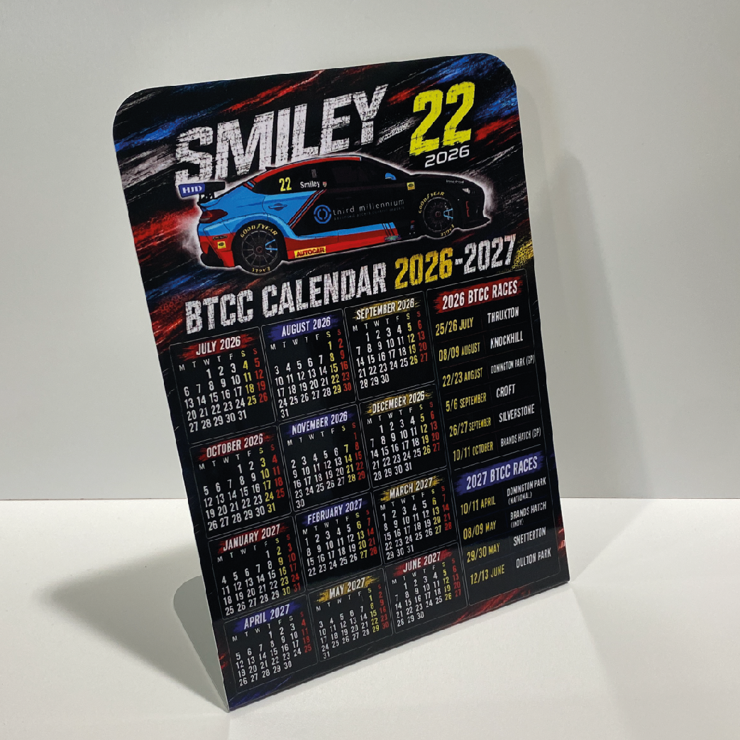 Chris Smiley #22 - Restart Racing - Hyundai i30N - 2026 - Metal Calendar