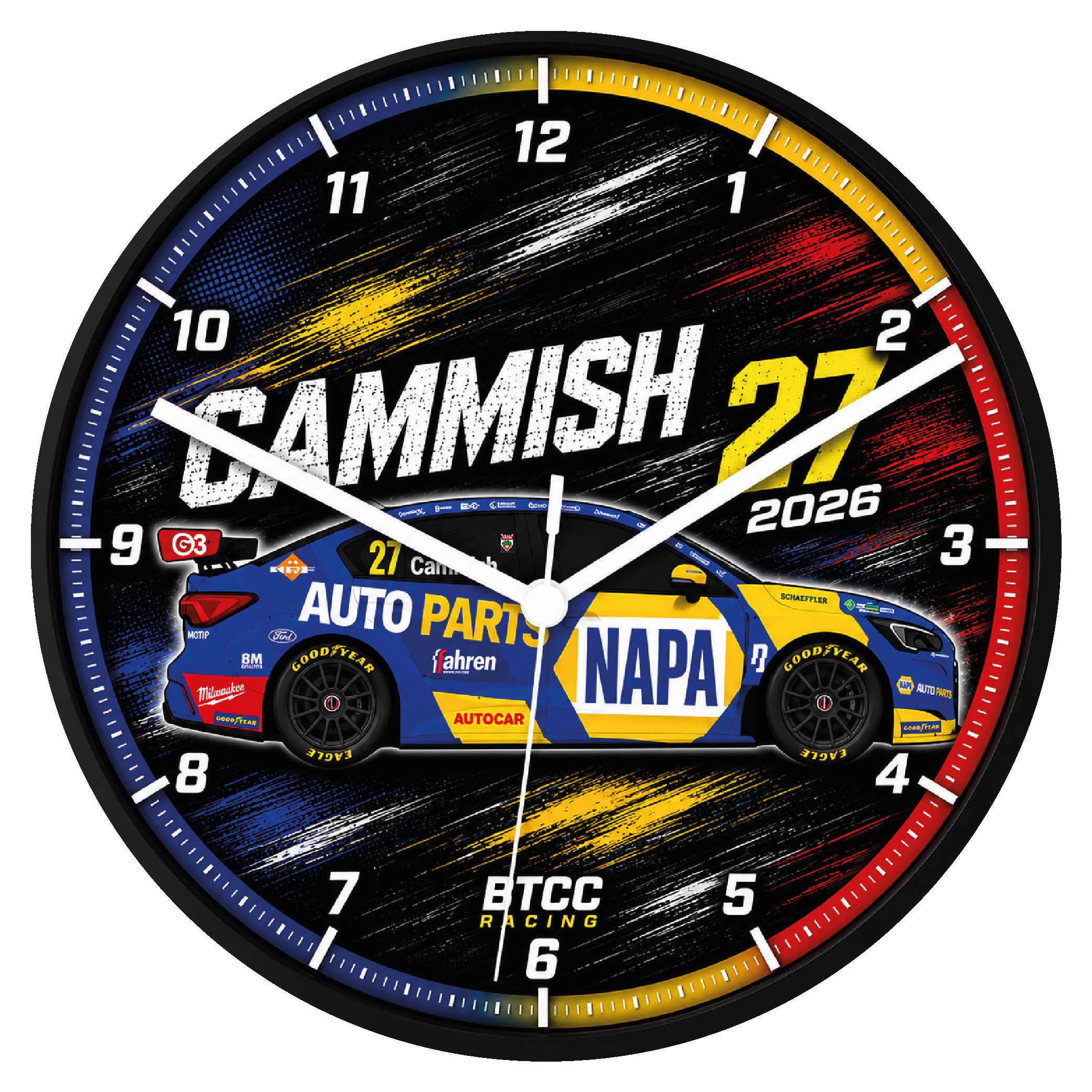 Dan Cammish #27 - NAPA Racing - Ford Focus Titanium - 2026 - Clock