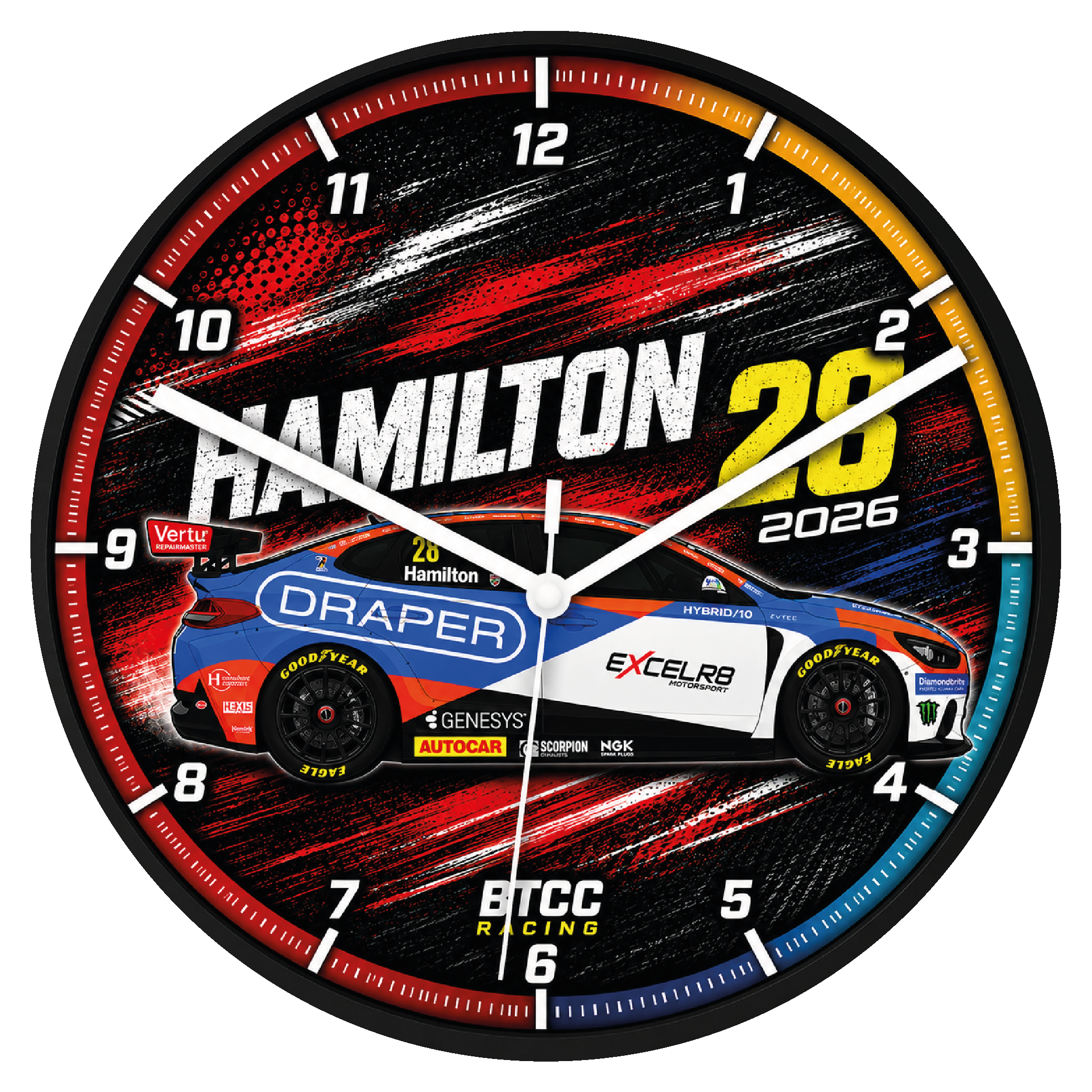 Nicolas Hamilton #28 - Team VERTU - Hyundai i30N - 2026 - Clock