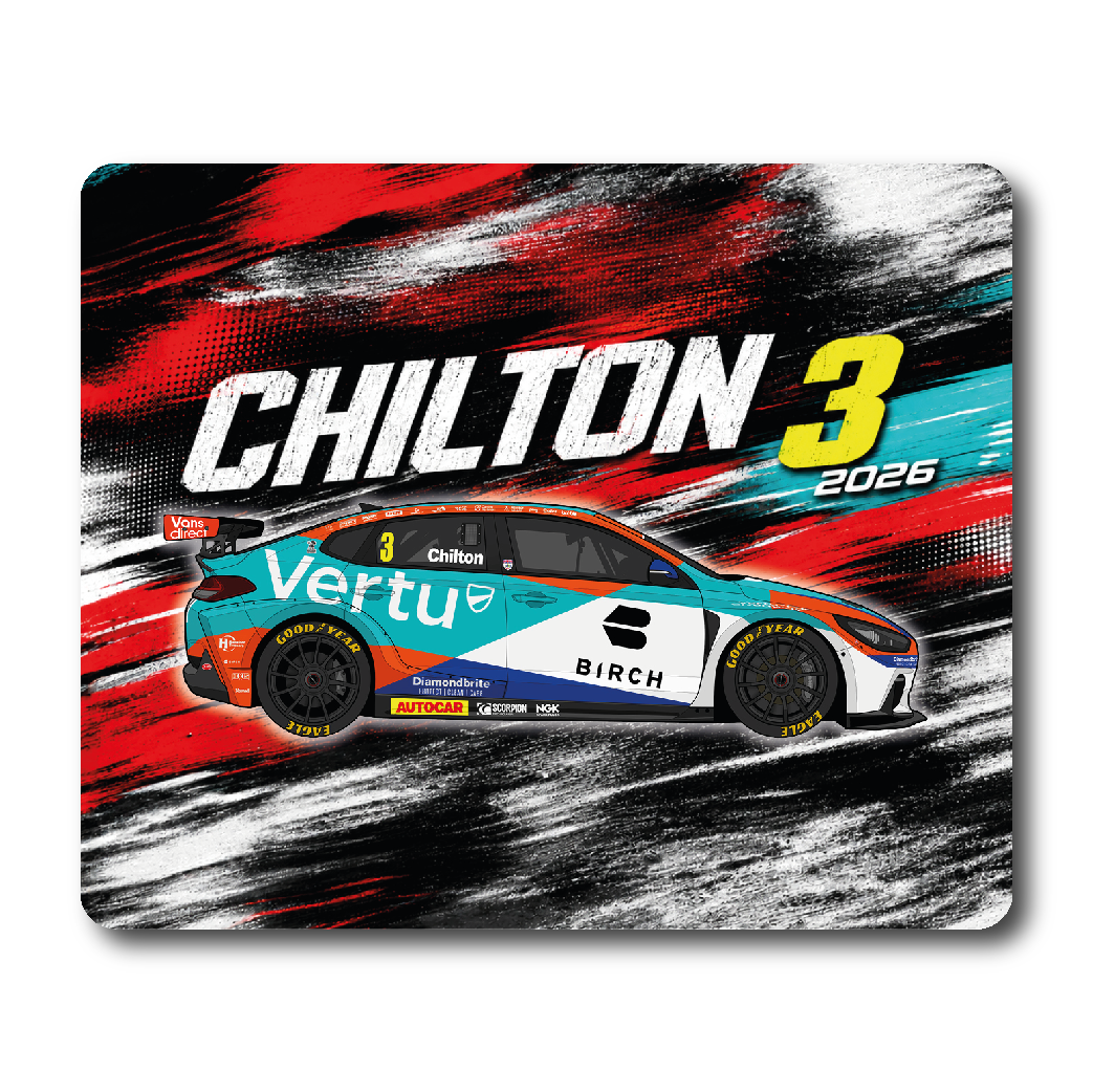 Tom Chilton #3 - Team VERTU - Hyundai i30N - 2026 - Mouse Mat