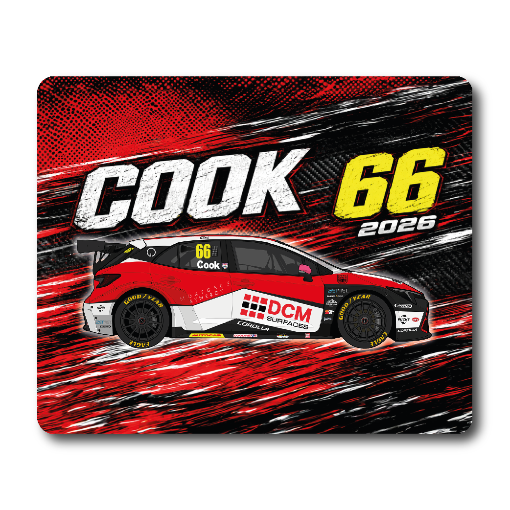 Josh Cook #66 B- Speedworks Corolla Racing - Toyota Corolla GR Sport - 2026 - Mouse Mat