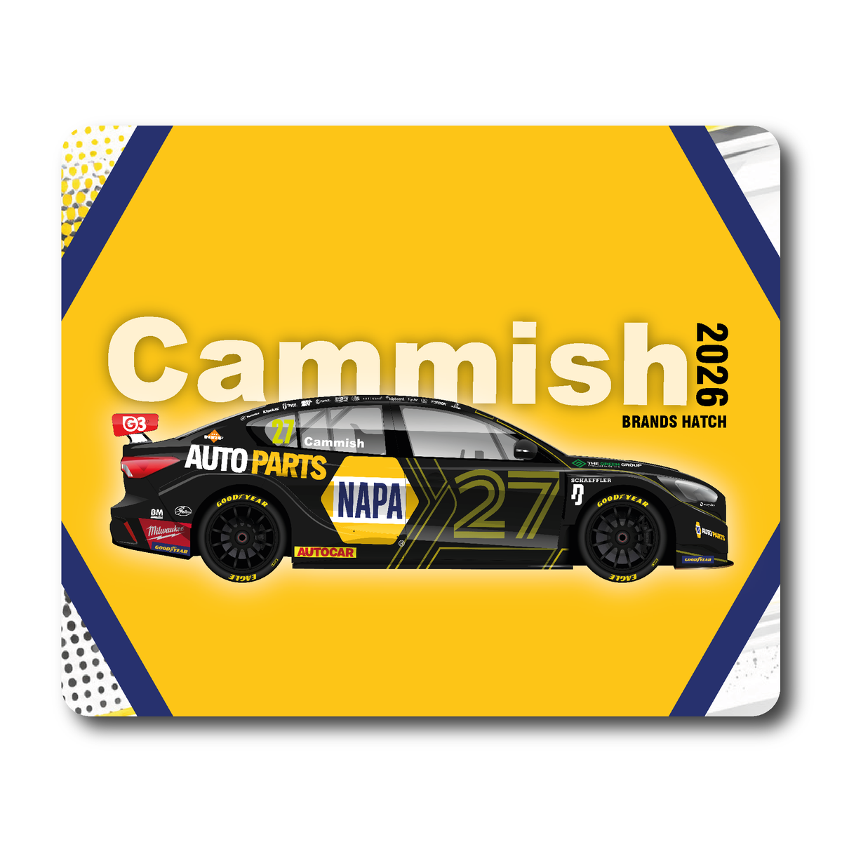 Dan Cammish - NAPA Racing - Ford Focus Titanium - BRANDS - 2026 - Coaster