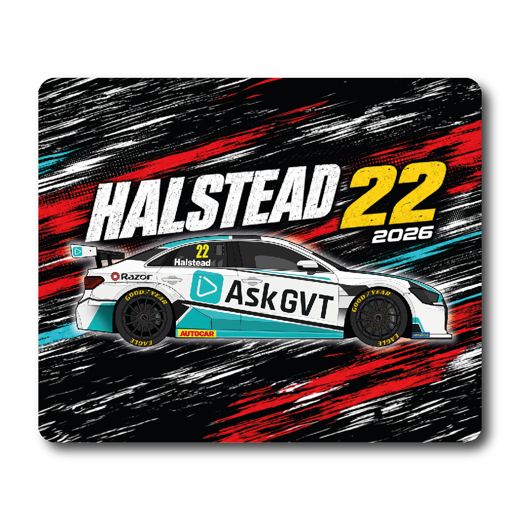 Nick Halstead - Steel Seal with Power Maxed Racing - Audi A3 Saloon - 2026 - Mouse Mat