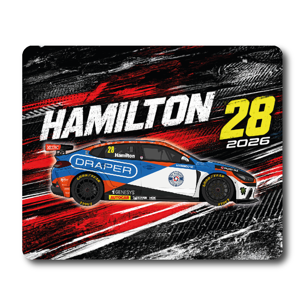 Nicolas Hamilton #28 - Team VERTU - Hyundai i30N - 2026 - Mouse Mat