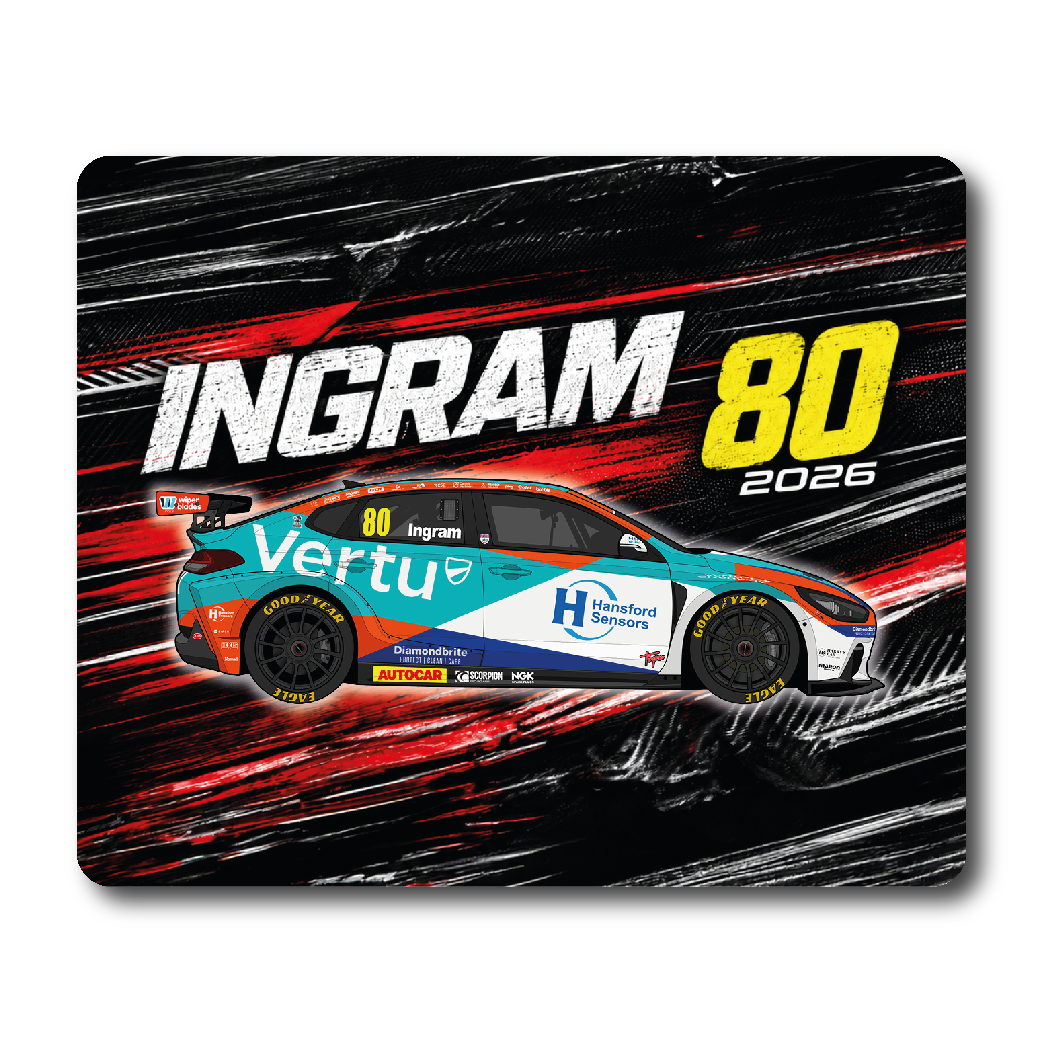 Tom Ingram #80 - Team VERTU - Hyundai i30N - 2026 - Mouse Mat