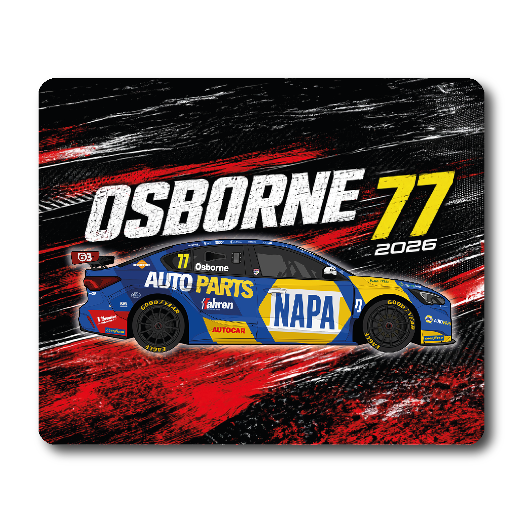 Sam Osborne #77 - NAPA Racing - Ford Focus Titanium - 2026 - Mouse Mat