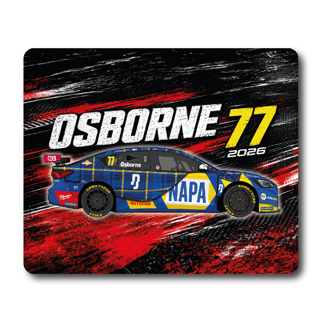 Sam Osborne #77 - NAPA Racing (RAD Knockhill) - Ford Focus Titanium - 2026 - Mouse Mat