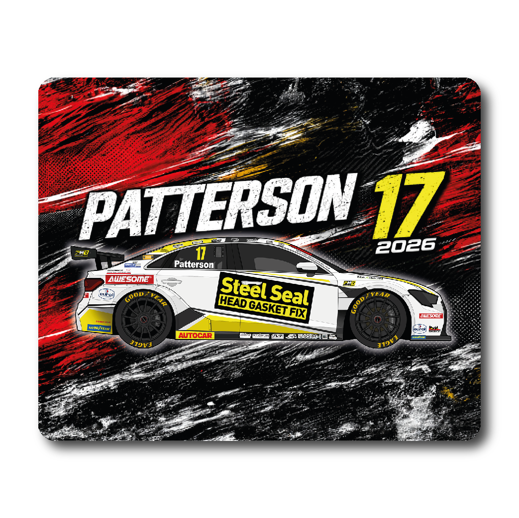 Dexter Patterson #17 - Steel Seal with Power Maxed Racing - Audi A3 Saloon - 2026 - Mouse Mat