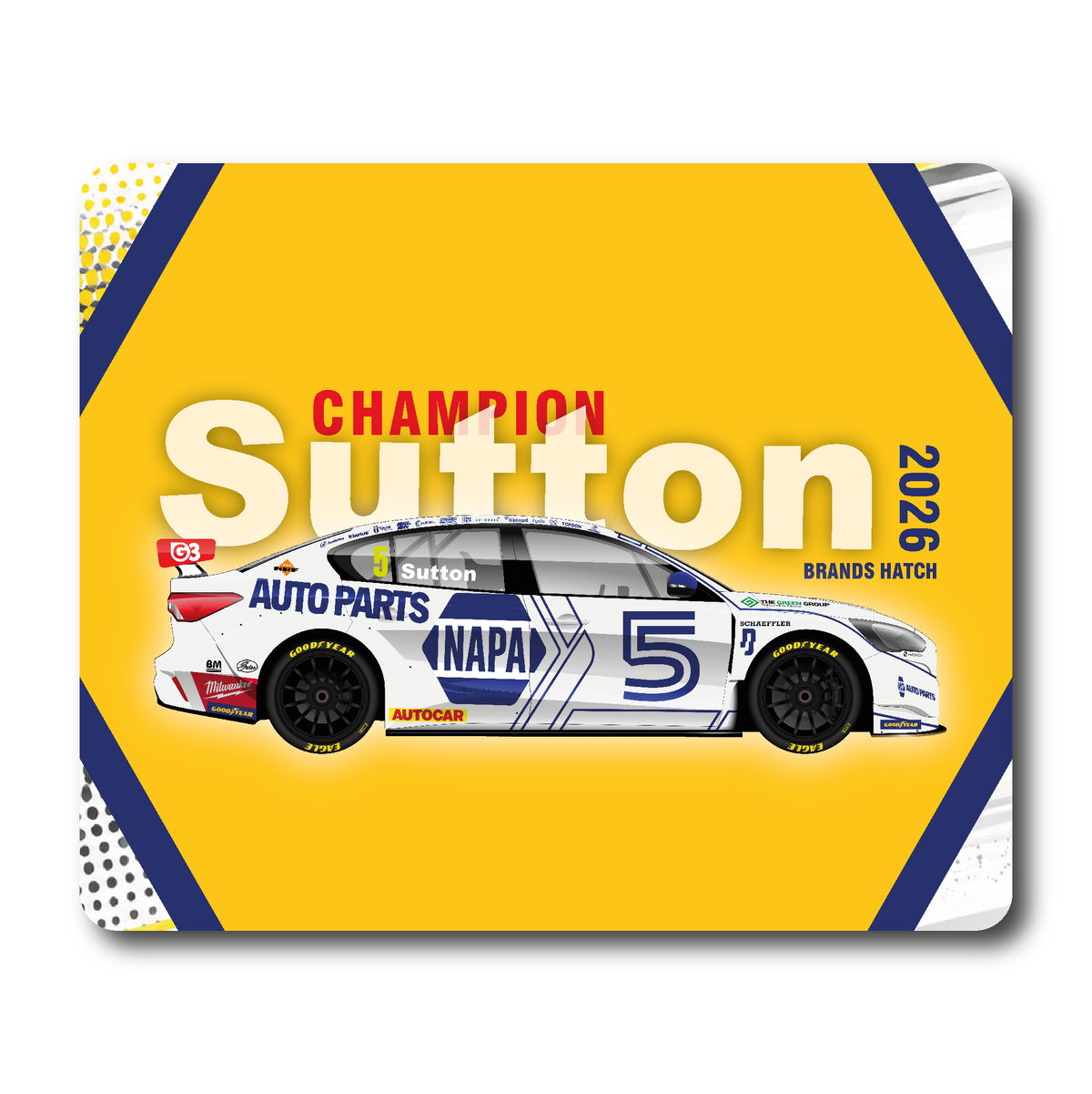 Ashley Sutton - NAPA Racing - Ford Focus Titanium - BRANDS - 2026 - Coaster