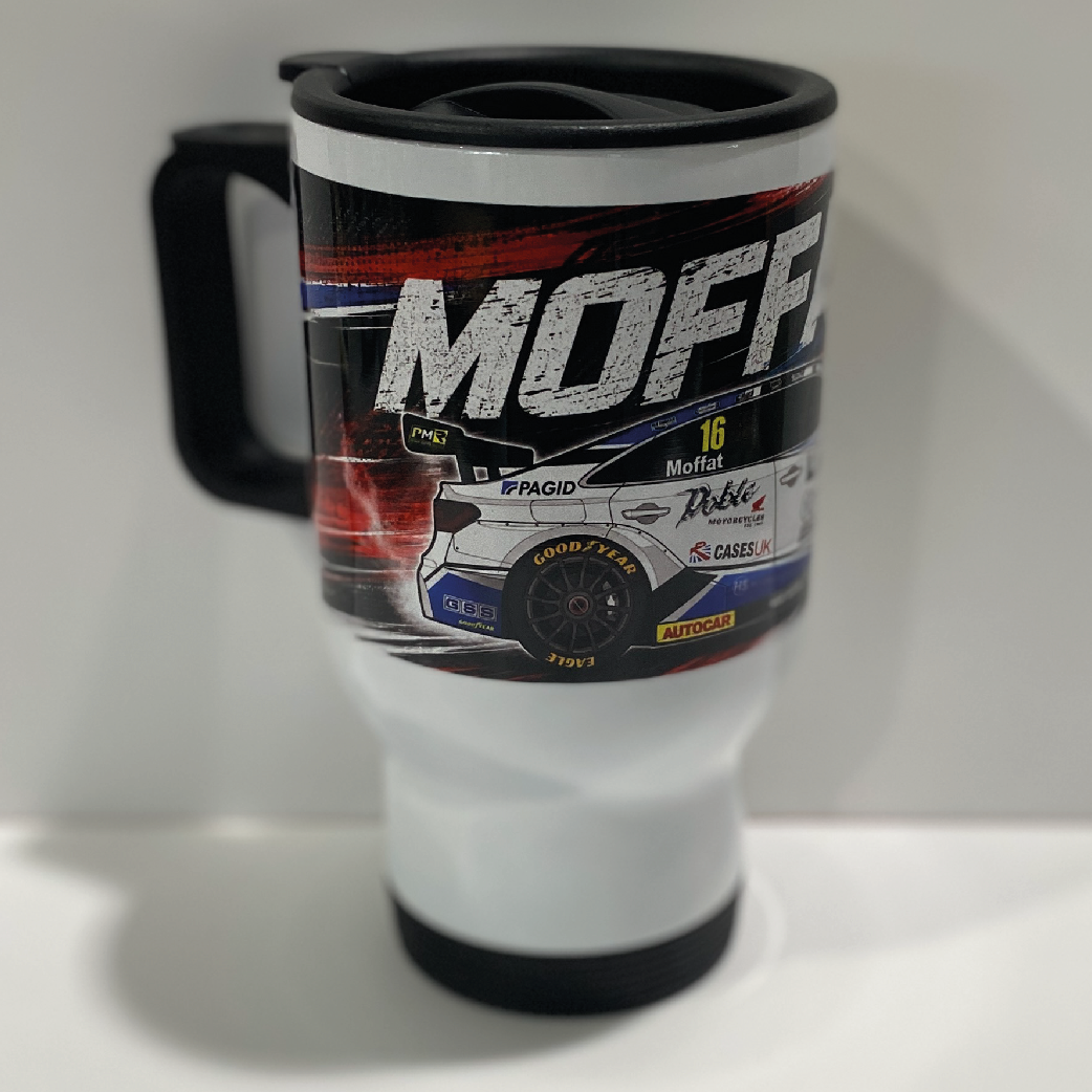 Aiden Moffat #16 - LKQ Euro Car Parts with Power Maxed Racing - Audi A3 Saloon - 2026 - Travel Mug