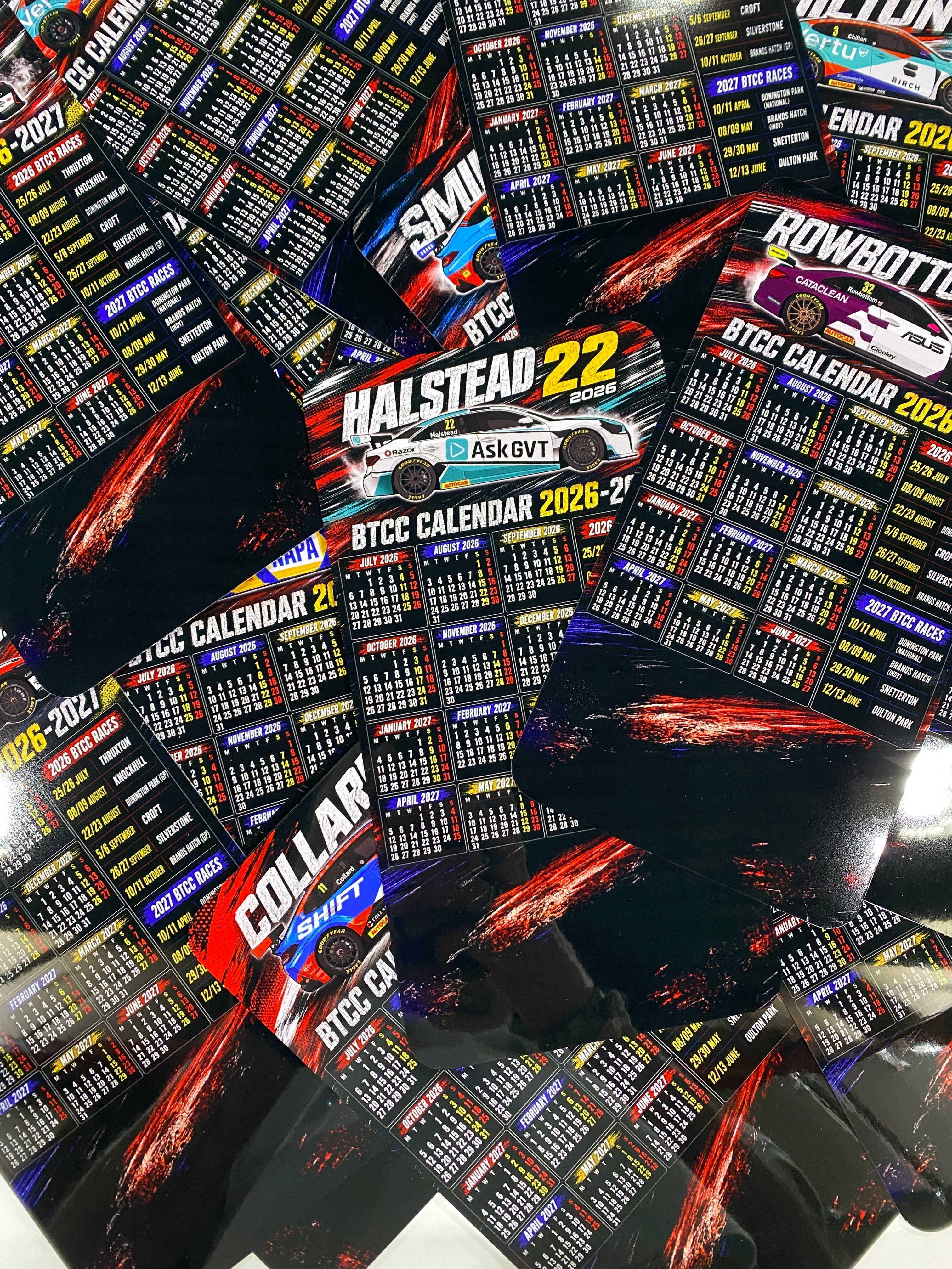 Adam Morgan #33 BTCC Metal Calendar 2026