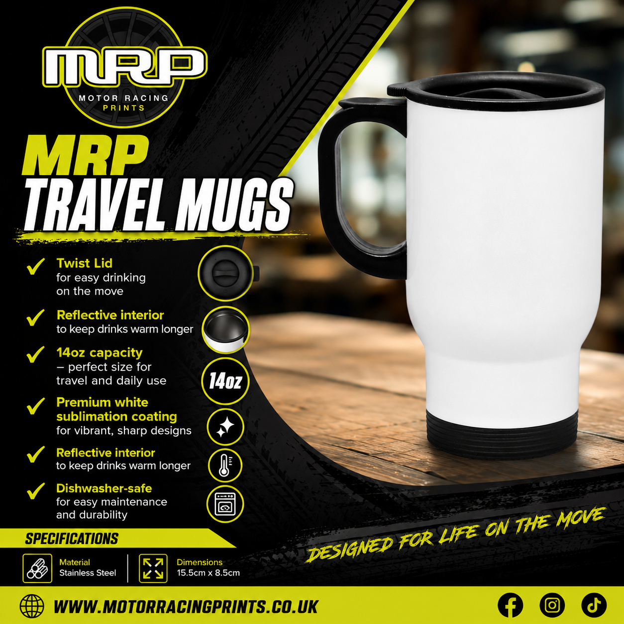 Max Buxton #19 - Speedworks Corolla Racing - Toyota Corolla GR Sport - 2026 - Travel Mug