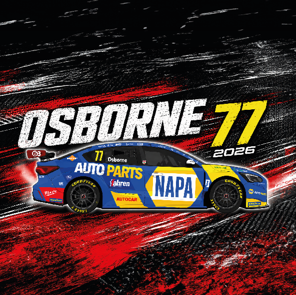 Sam Osborne #77 NAPA Racing - Ford Focus Titanium - 2026 - Coaster
