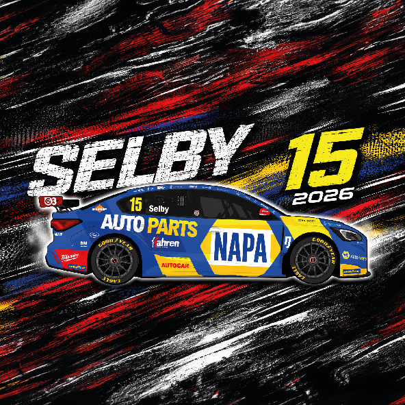 Lewis Selby #15 - NAPA Racing - Ford Focus Titanium - 2026 - Coaster