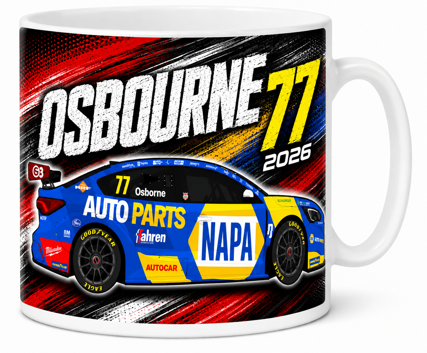 Sam Osborne #77 BTCC Mug 2026