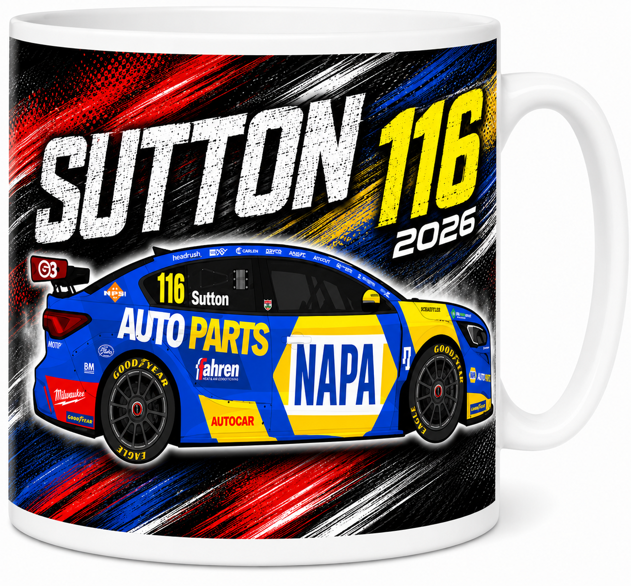 Ash Sutton #116 BTCC Mug 2026